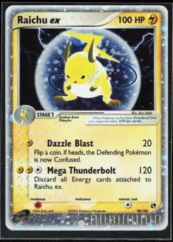 Pokemon TCG Raichu ex #98/100 Sandstorm - Image 1