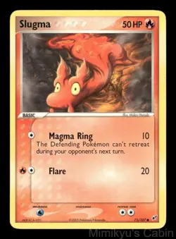 SLUGMA 75/107 COMMON DEOXYS POKEMON LP - Image 1