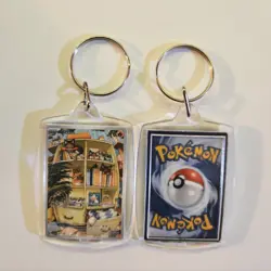 Litten Illustration Rare #167 Pokemon Temporal Forces 2024 TCG Novelty Keychain - Image 1