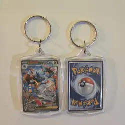 Mega Lucario ex Mega Evolution 179/132 SIR Pokemon TCG Novelty Keychain - Image 1
