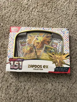Pokemon TCG Scarlet & Violet 151 Zapdos EX Collection Box SEALED NEW - Image 1