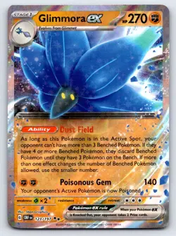 Glimmora ex 123/197 Double Rare Obsidian Flames Pokemon Near Mint - Image 1
