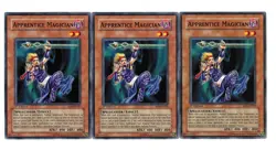 Yugioh- 3X Apprentice Magician - Common - 1st Edition - SD6-EN007 - Near Mint - Image 1