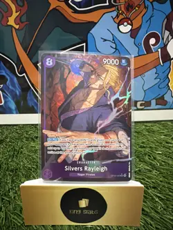Silvers Rayleigh (Alt Art) OP13-066 SR Carrying on His Will ONE PIECE Japan NM - Image 1