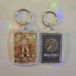 One Piece TCG Gol.D.Roger Gold Manga Alt Art #OP09-118 Novelty Keychain - Image 1