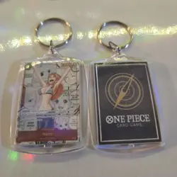 One Piece The Best Vol. 1 Nami Manga OP01-016 PRB01 English Novelty Keychain - Image 2