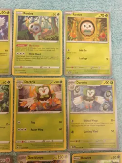 ROWLET, DARTRIX, & DECIDUEYE BUNDLE OF POKEMON CARDS - Image 3