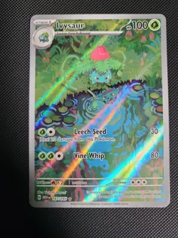 Pokemon TCG Ivysaur Scarlet Violet-151 Holo Card 167/165 IR English - Image 1