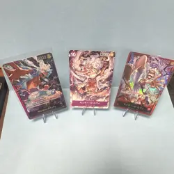 (3)Bandai Monkey D. Luffy 3 Card Lot JP Foil Parallel Alt Art OP09-061 P-041 NM - Image 1