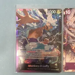 (3)Bandai Monkey D. Luffy 3 Card Lot JP Foil Parallel Alt Art OP09-061 P-041 NM - Image 2