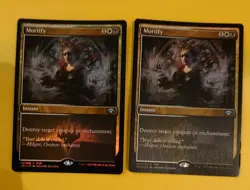 MTG Card. Mortify x2 RNA FNM promo - FOIL as pictured 2 cards - Image 1