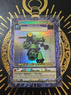 MegaGargomon Digimon Card ST-139 Holo 2002 - Image 1
