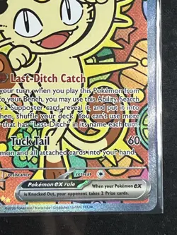 Pokemon Meowth ex 121/088 Pokemon Card Full Art Holo Double Rare ENG 170 HP - Image 4