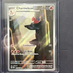 Charmeleon 169/165 Scarlet & Violet 151 Pokemon TCG Illustration Rare Card - Image 1