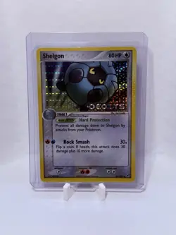 Pokemon Card - Shelgon Deoxys 45/107 Reverse Holo Uncommon Stamped - Image 1