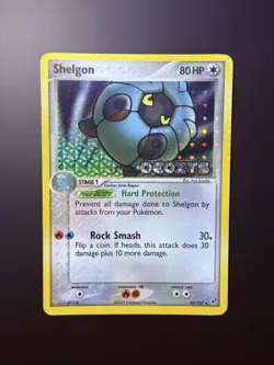 Pokemon Card - Shelgon Deoxys 45/107 Reverse Holo Uncommon Stamped - Image 3