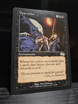 MTG Oppression - Urza's Saga - Lightly Played/Reg English - Image 1