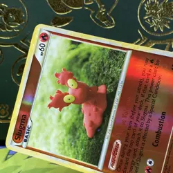 2010 HeartGold & SoulSilver - Undaunted Slugma #67 Reverse Holo Pokemon Card LP+ - Image 3
