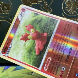 2010 HeartGold & SoulSilver - Undaunted Slugma #67 Reverse Holo Pokemon Card LP+ - Image 4
