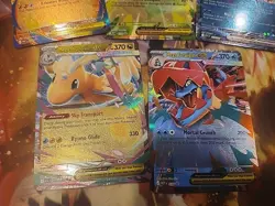 Pokemon Ascended Heroes EX 5 Card Lot: Dragonite 152, Feraligatr 036, Meganium - Image 2