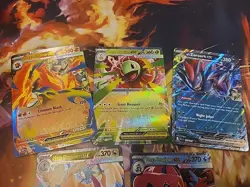 Pokemon Ascended Heroes EX 5 Card Lot: Dragonite 152, Feraligatr 036, Meganium - Image 3