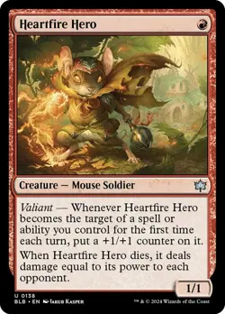 4 x Heartfire Hero - Bloomburrow - NM-Mint - MTG - Image 1