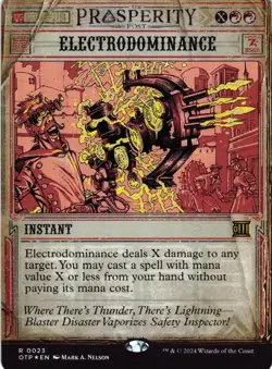 MTG TCG - Electrodominance 23 Outlaws of Thunder Junction: Breaking News - LP - Image 1