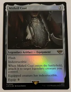 Wizards Mithril Coat Foil Rare Legendary Artifact Equipment 245 LOTR English - Image 1