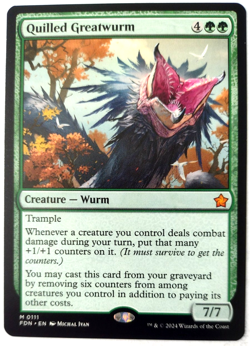 Quilled Greatwurm - Foundations (FDN) - EN - M 0111 - Image 1