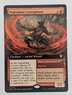 (Regular) Naktamun Lorespinner (Extended Art) (81) Commander: Secrets of Strixha - Image 1
