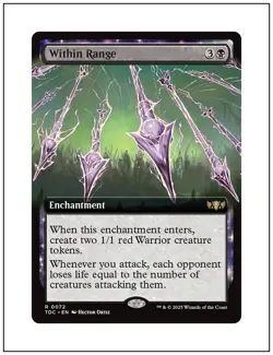 1x Within Range, Extended Art, Tarkir Dragonstorm, Magic MTG NM - Image 1