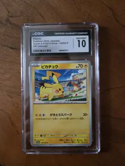 The Pokemon Company CGC 10 2023 Japanese Sv-P Promo Pikachu 120/SV-P HP 70 - Image 1