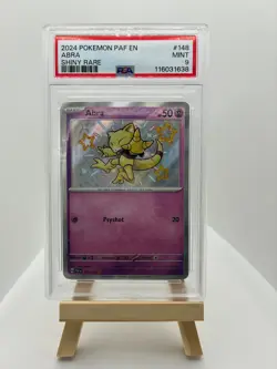 2024 POKEMON PAF EN-PALDEAN FATES ABRA #148 SHINY RARE PSA 9 - Image 1