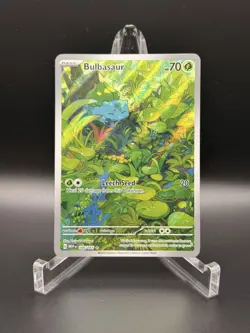 2023 Pokemon Scarlet & Violet 151 - Bulbasaur 166 - NM + - Image 1