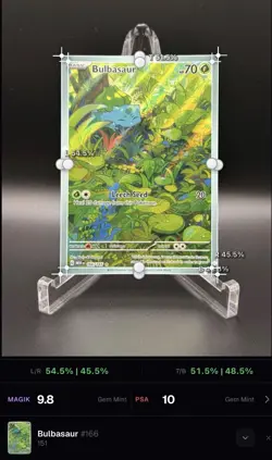 2023 Pokemon Scarlet & Violet 151 - Bulbasaur 166 - NM + - Image 3