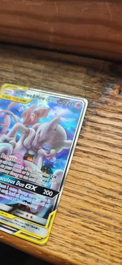 Pokemon Mewtwo and Mew GX HP 270 Tag Team Promo SM191 2019 - Image 5