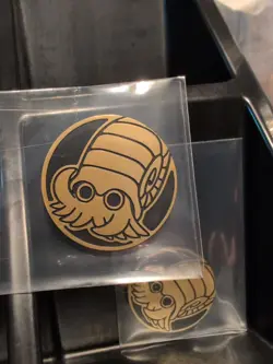Pokemon Gold Omanyte Mini Coin From 151 Chinese - Image 1