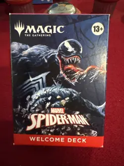 Magic The Gathering X Spiderman SDCC25 Exclusive Welcome Deck Venom/Black Deck - Image 1