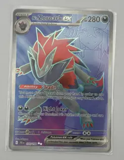 The Pokemon Company N's Zoroark ex 175/159 Sv09 Ultra Rare Full Art Holo EN - Image 1