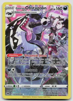 Galarian Obstagoon TG10/TG30 Astral Radiance Trainer Gallery Pokemon NM - Image 1