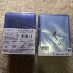 2 boxes of Pokemon Gold Pikachu Toploaders + Penny Sleeves 25 Pack Ultra PRO - Image 2