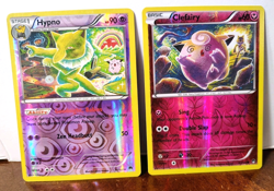 POKEMON HYPNO 51/122 & CLEFAIRY 81/122 REVERSE HOLOS BREAKPOINT TOMOKAZU KOMIYA - Image 1