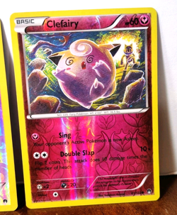 POKEMON HYPNO 51/122 & CLEFAIRY 81/122 REVERSE HOLOS BREAKPOINT TOMOKAZU KOMIYA - Image 3