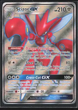 Pokemon TCG Scizor GX (Full Art) #158/168 SM - Celestial Storm - Image 1