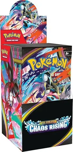 Pokemon Mega Evolution CHAOS RISING Half Booster Box 18 Packs - Image 2