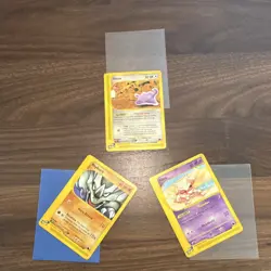 Pokemon TCG Skyridge lot of 3, Abra, Rhyhorn, and Ditto - Image 1