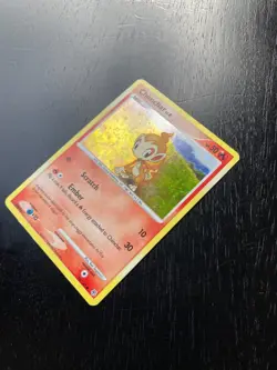 Pokemon Diamond & Pearl Holographic Chimchar Lv.8 76/130 Excellent/Very Good - Image 5