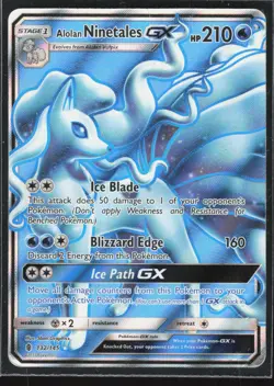 Pokemon TCG Alolan Ninetales GX (Full Art) #132/145 SM - Guardians Rising - Image 1