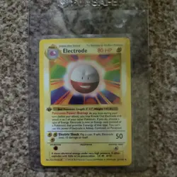 Electrode Thick 1st Edition Base Set Shadowless English Pokemon 21/102 TCG *LP* - Image 1