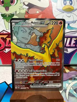 Team Rocket's Moltres ex 208/182 - Destined Rivals - Pokemon TCG - SHIPS FAST - Image 1